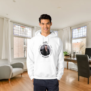 Veste À Capuche Anniversaire noir blanc photo homme mythe légende