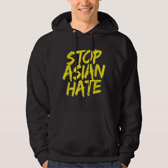 Veste À Capuche Anti-Asiatique Racisme Aapi Soutien contre la hain (Devant)
