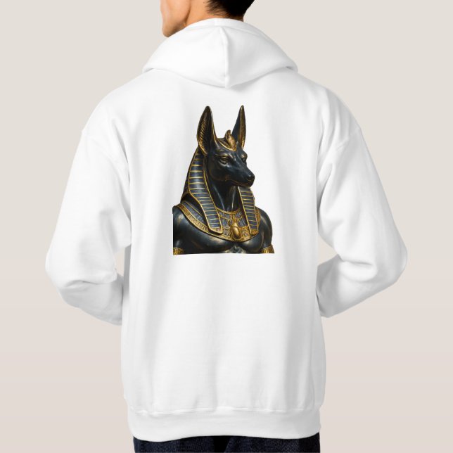 Veste À Capuche Anubis – Luxurious Egyptian Gold & Blue Collection (Dos)