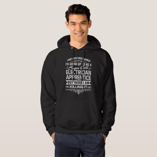 VESTE À CAPUCHE APPRENTI D'ÉLECTRICIEN (Devant entier)