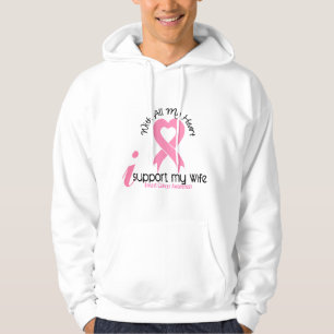Veste À Capuche Appui du cancer du sein I mon épouse