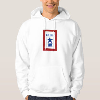 Veste À Capuche Appui militaire de famille de maman d'étoile bleue