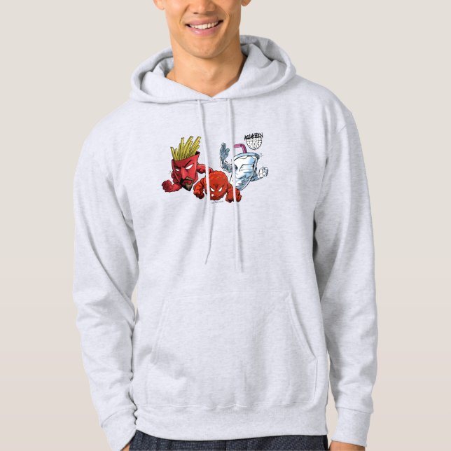 Veste À Capuche Aqua Ado Force de la faim Anime Graphisme (Devant)