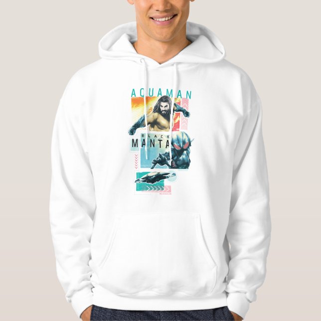 Veste À Capuche Aquaman | Modernist Aquaman & Black Manta Graphic (Devant)