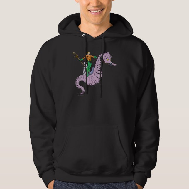 Veste À Capuche Aquaman Rides Seahorse (Devant)