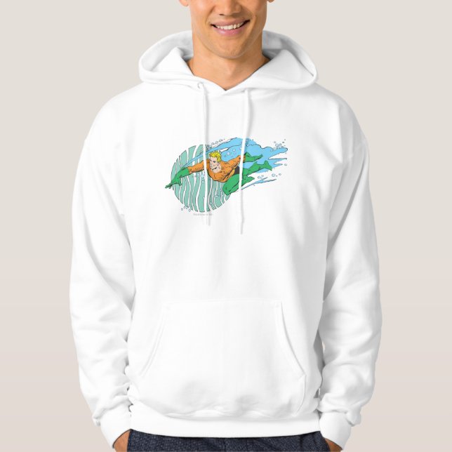 Veste À Capuche Aquaman saute à gauche (Devant)