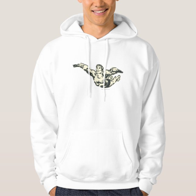 Veste À Capuche Aquaman Soars BW (Devant)