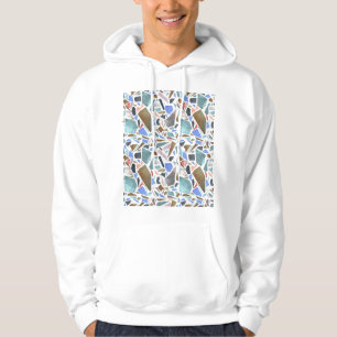 Veste À Capuche Aquarelle Abstraite : arrière - plan blanc dessiné
