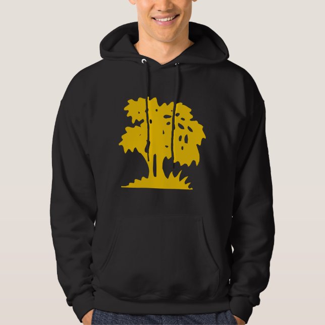 Veste À Capuche Arbre à dessin - Ambre (Devant)
