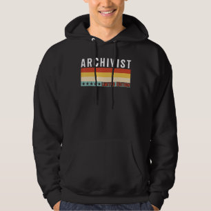Veste À Capuche Archiviste Titre du travail Profession Travailleur