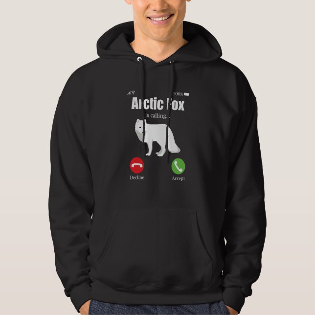 Veste À Capuche Arctic Fox Artic Animals Cute Artic Fox Pajamas  1 (Devant)
