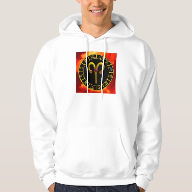VESTE À CAPUCHE ARIE JEWEL D'ANNIVERSAIRE ZODIAC (Devant)