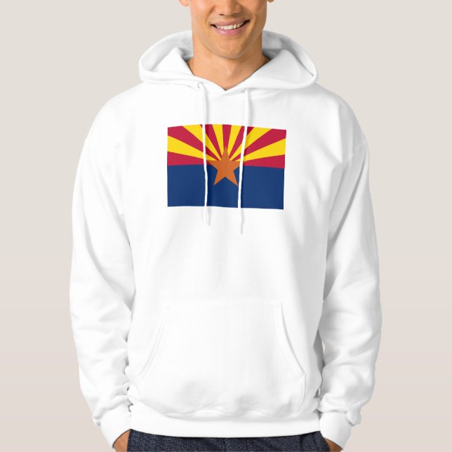 Veste À Capuche Arizona Drapeau : Réglage de Star Sun, État du cui (Devant)