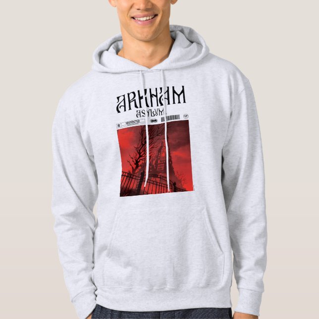 Veste À Capuche Arkham Asylum : Restreint (Devant)