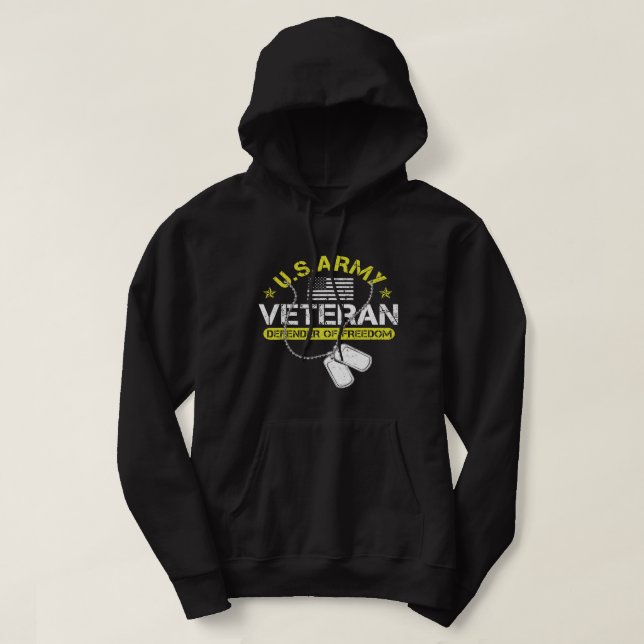 Veste À Capuche Armée américaine Fière Armée de terre Cadeaux vété (Design devant)