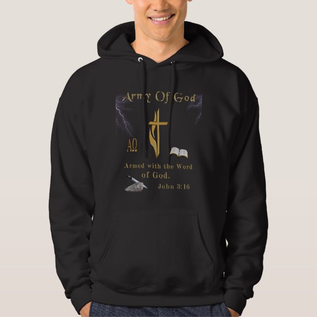 Veste À Capuche Armée de Dieu (Devant)