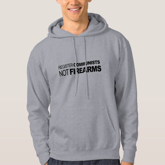 Veste À Capuche Armes à feu de communistes de registre pas (Devant)