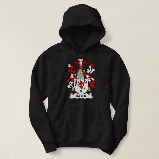 Veste À Capuche Armoiries de Dwyer Cimetière familial  (Design devant)