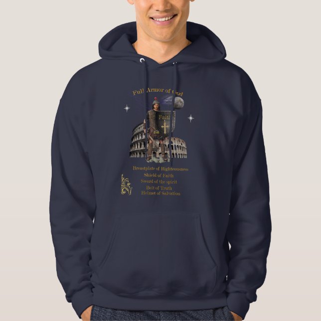 Veste À Capuche Armure complète de DIEU (Devant)