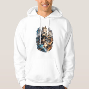 Veste À Capuche Armure de Valkyrie de givre de feu