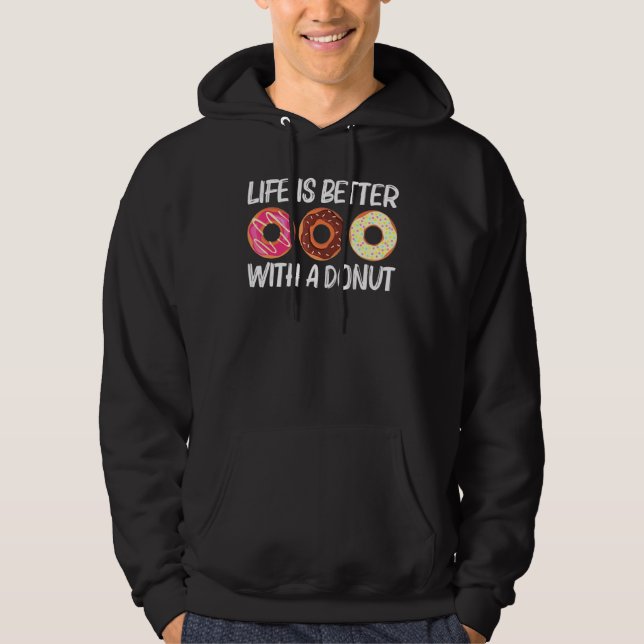 Veste À Capuche Art cool Donut Pour Hommes Femmes Sucre Glaqué Cho (Devant)