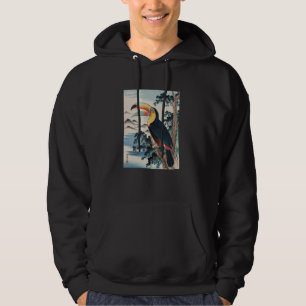 Veste À Capuche Art japonais Toucan Kyosai Vintage Japon