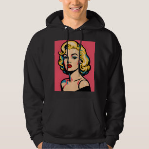 Veste À Capuche Art Pop Rétro Glamour - Blonde Vintage