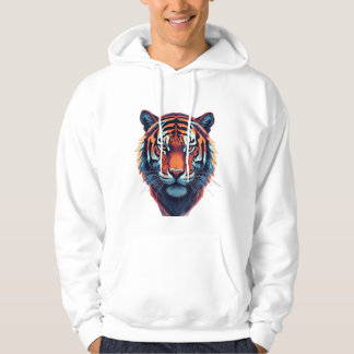 Veste À Capuche Artistic Tiger Face Hoodie – Bold & Stylish