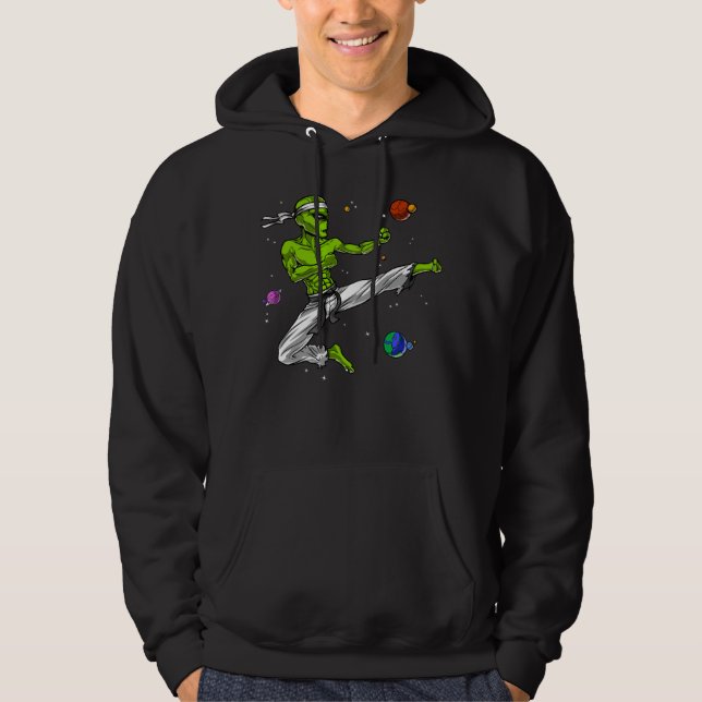 Veste À Capuche Arts martiaux de Karate Alien (Devant)