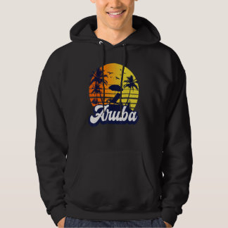 Veste À Capuche Aruba Caribe Sunset Beach Retro
