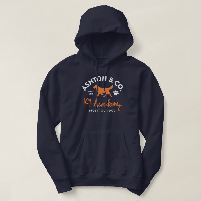 Veste À Capuche Ashton & Co. K9 Academy 2c Dark  (Design devant)