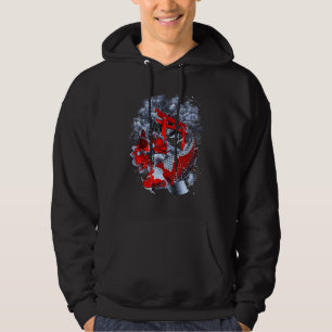 Veste À Capuche Asie Koi Poisson Lotus Temple de Fleur Sakura Eau 