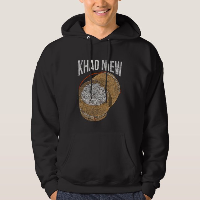 Veste À Capuche Asie Laos Thaïlande Cuisine Khao Niew Riz chic (Devant)