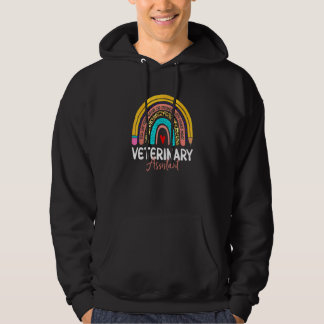 Veste À Capuche Assistant Vétérinaire Léopard Arc-en-ciel Soins de