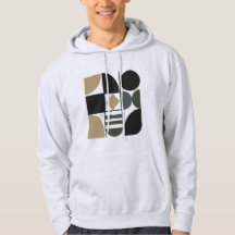 Assorted Shapes Men's Basic Hooded Sweatshirt