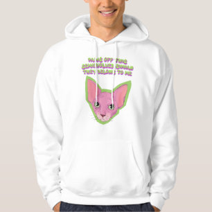 Veste À Capuche Attitude de Chat Rose