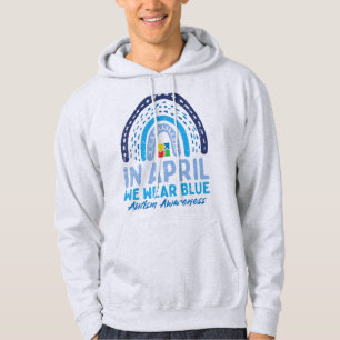Veste À Capuche Attrapez ce mignon En Avril Nous Portons Blue Auti