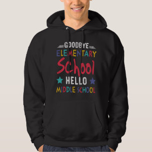 Veste À Capuche Au revoir école primaire, bonjour collège pour les