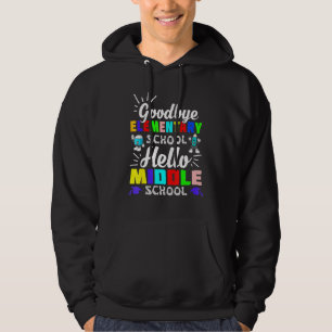 Veste À Capuche Au revoir école primaire Bonjour école secondaire