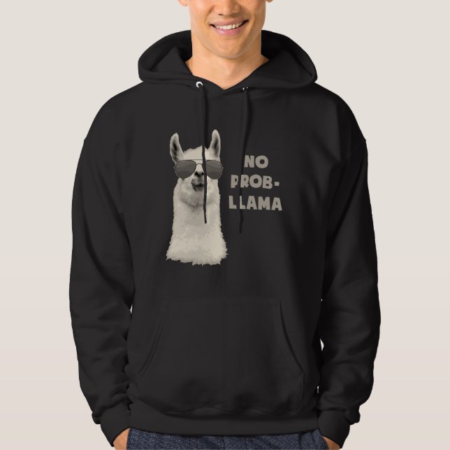 Veste À Capuche Aucun lama de problème (Devant)
