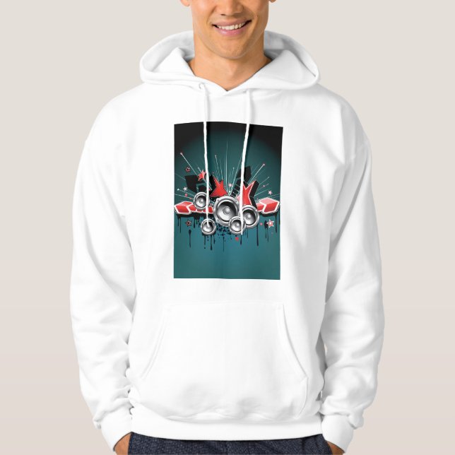 Veste À Capuche Audio haut-parleurs musicaux (Devant)