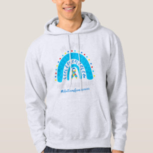Veste À Capuche Autisme Arc En Avril Nous Portons Blue Autism Awar