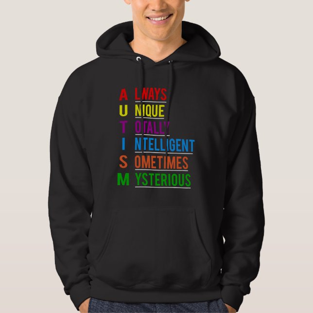 Veste À Capuche Autisme extraordinaire unique (Devant)