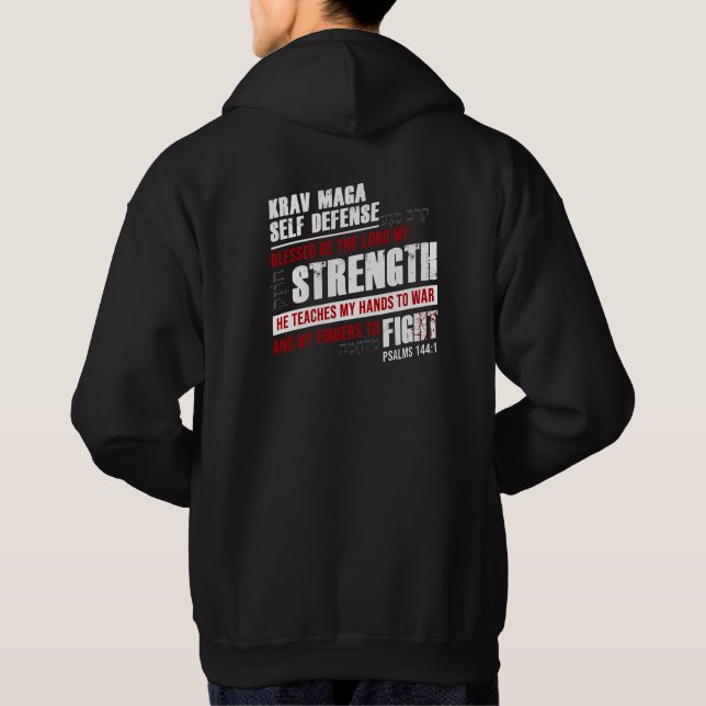 Veste À Capuche Auto-défense de Christian Krav Maga (Dos)