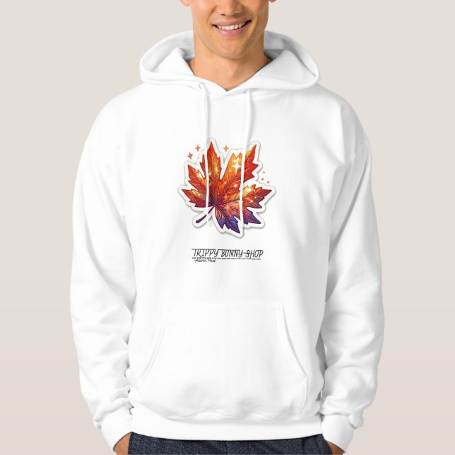 Veste À Capuche Autumn Mood: Happy Season / Hoodie Leaf #1 (Devant)