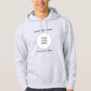 Veste À Capuche Avant et arrière tendance Imprimez les Mens Cendre