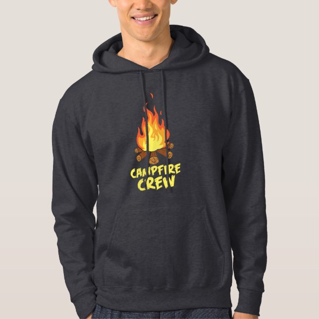Veste À Capuche Aventure Campfire Crew Famille Vacances (Devant)
