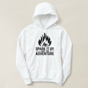 Veste À Capuche Aventure Feu de feu de bois Flamme en plein air Gr