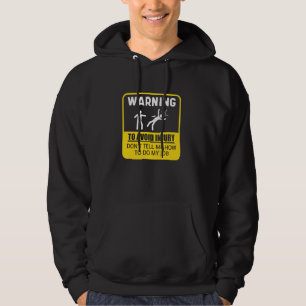Veste À Capuche Avertissement Pour Éviter Une Blessure Ne Me Dites