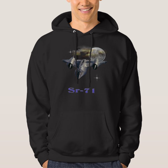 Veste À Capuche Avion d'espionnage militaire Sr-71 (Devant)